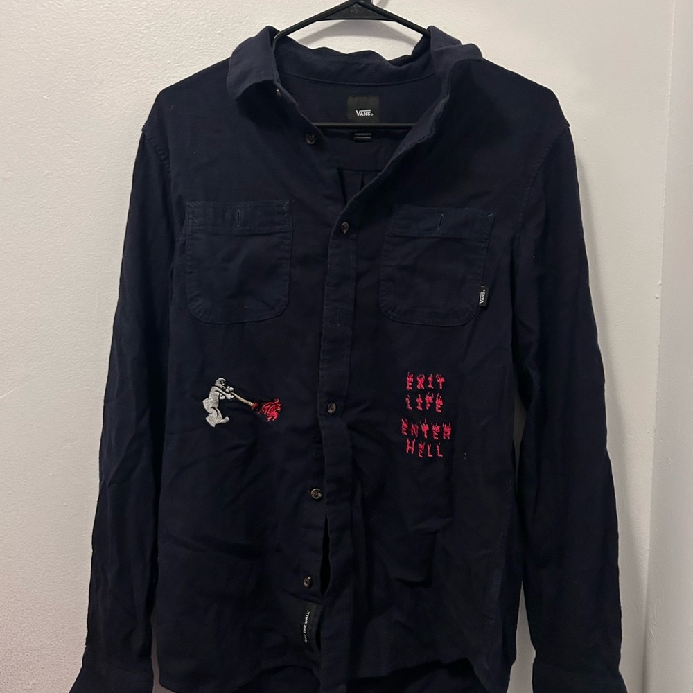 Spliff Time Embroidered Button Up